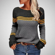 Lara - Damenpullover | Gestreiftes Design