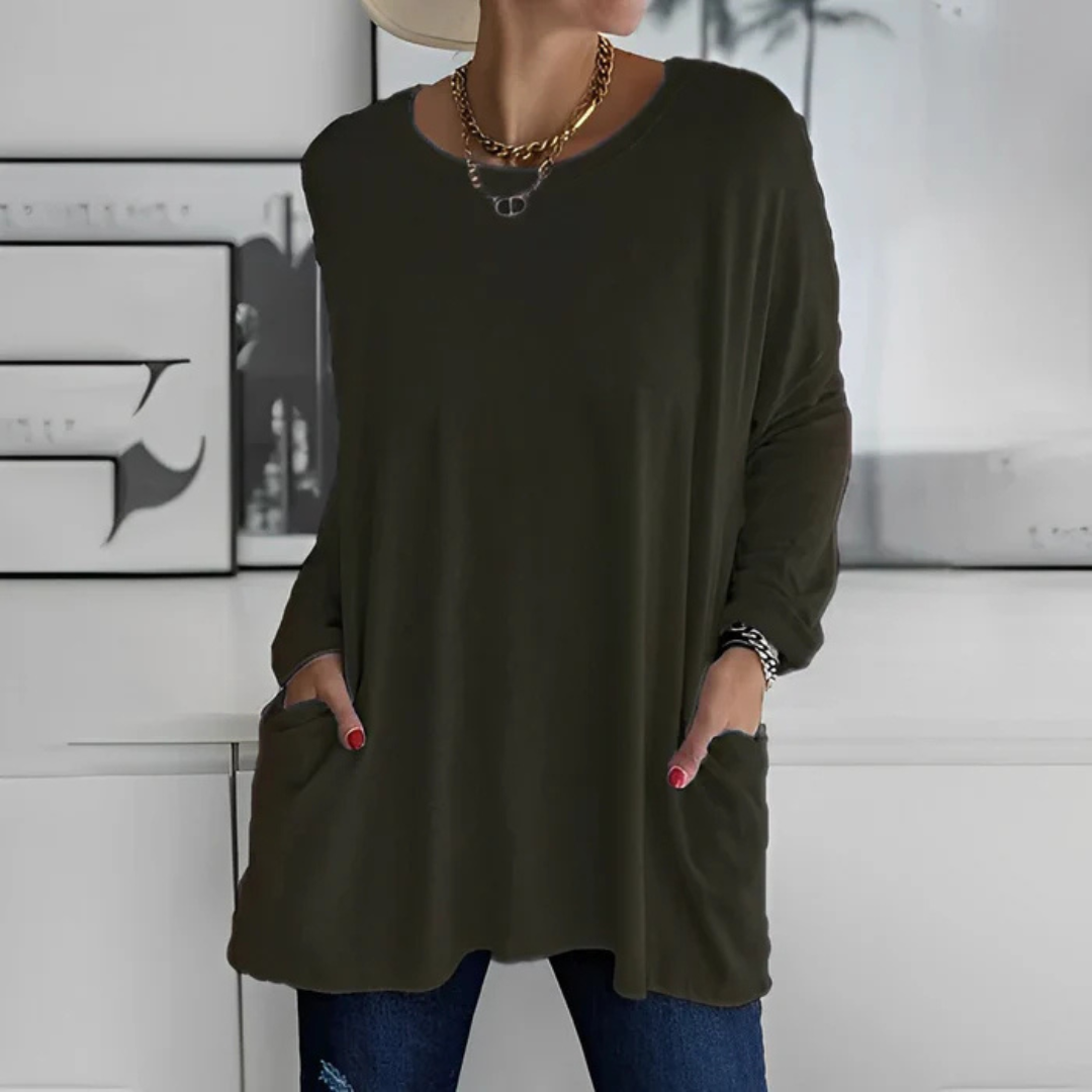 Dulcie Pullover | Damen-Pulli mit praktischen Taschen