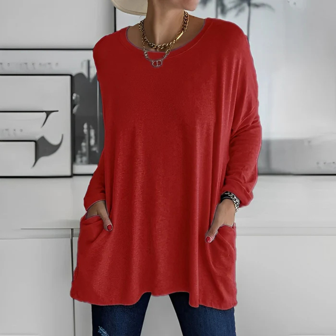 Dulcie Pullover | Damen-Pulli mit praktischen Taschen