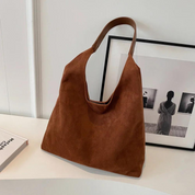 Hanna Suede Shopper Bag | Hochwertige Wildleder Tote Bag für Jeden Anlass