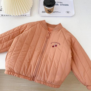 Cozy Kinder Jacken | Gemütliche bestickte Fleece-Baumwolljacke mit Reißverschluss