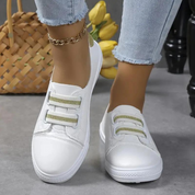 Anke Sneakers | Weiße Slip-On Damenschuhe zum Gehen