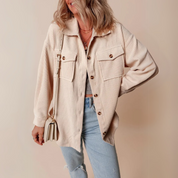 Els Oversize-Jacke | Damenjacke mit Taschen und breiten Schultern