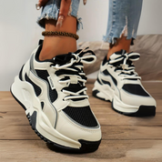 Zara Sneakers | Damen-Turnschuhe - Hohe Sohle