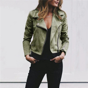 Suede Bikerjacke für Damen | Moderner Look