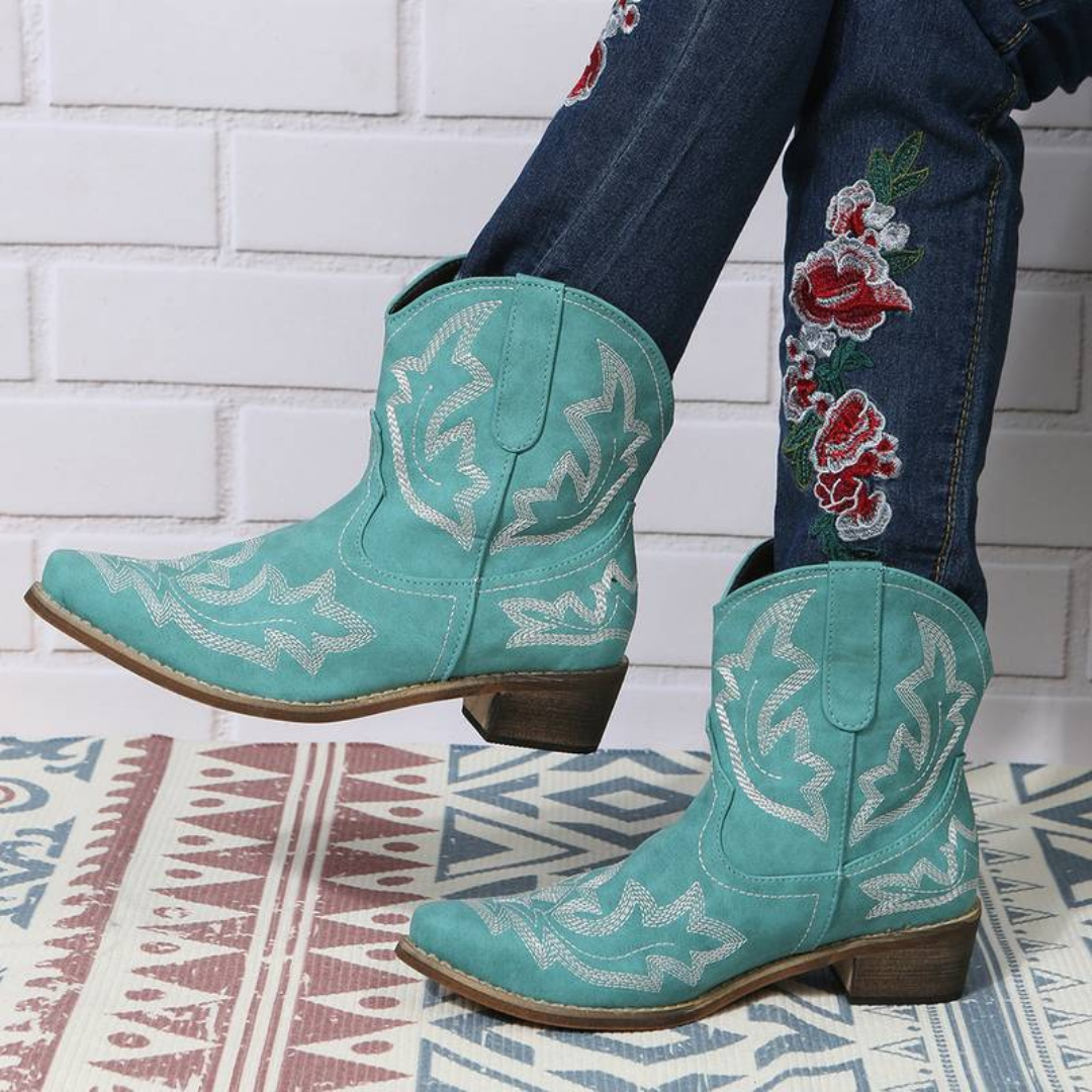 Cowgirl Stiefel | Western Kurzstiefel für Frauen