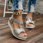 Frieda Sandalen | Trendige Sandalen mit Knöchelriemen für vielseitige Sommeroutfits