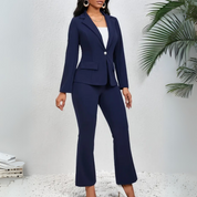 Livia Blazer-Set | Damenanzug mit Langarm-Blazer und Hose