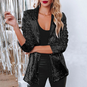 Mila Glitzerblazer | Glanzvoller Damenblazer