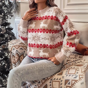 Ella Pullover | Festlicher Weihnachtspullover aus Strick für kalte Tage