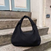 Mia Ledertasche | Geflochtene Damen Schultertasche für den Alltag