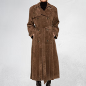 Sarah Jacke | Bequemer Trenchcoat aus Wildleder