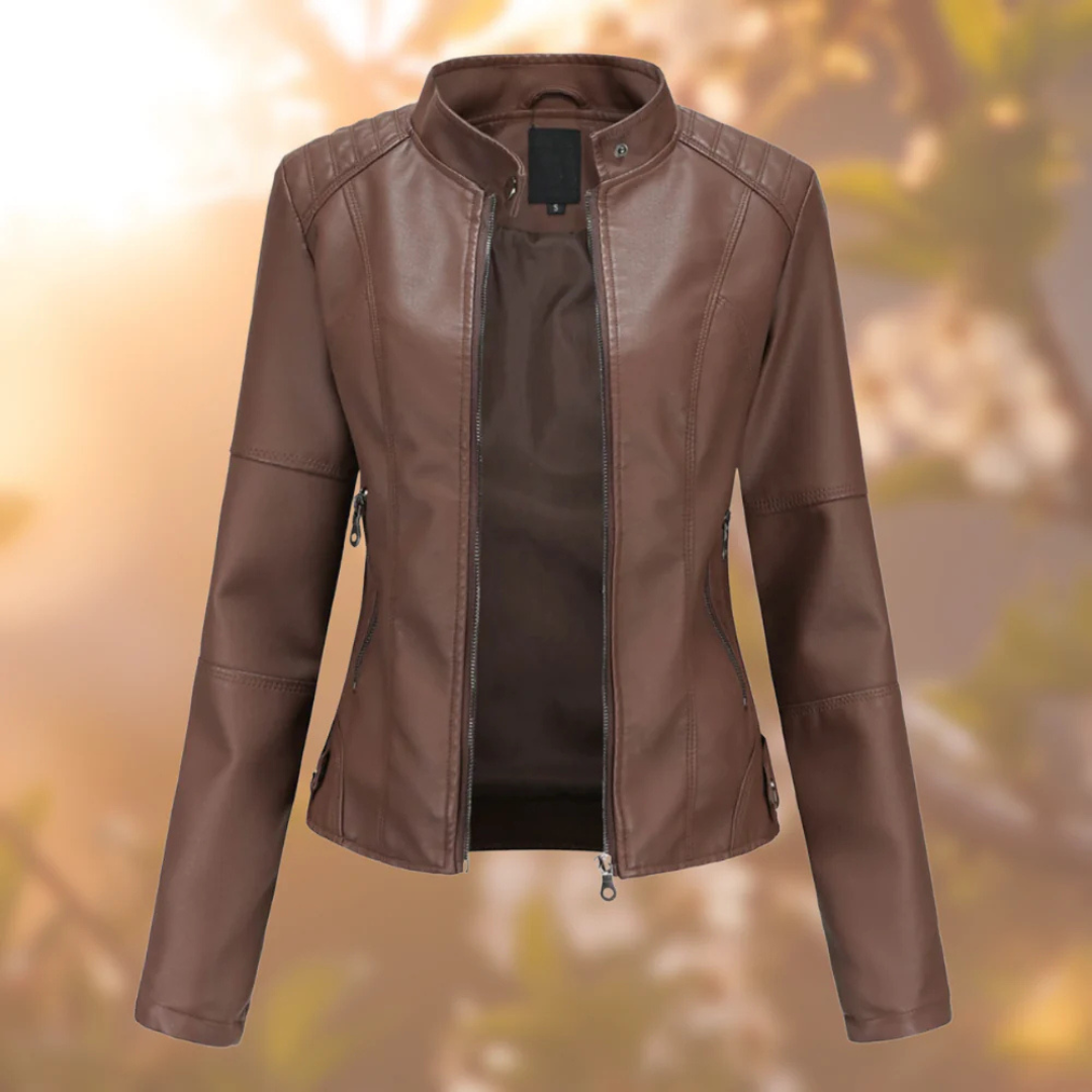 Tessie | Retro-Lederjacke für Damen im Vintage-Stil