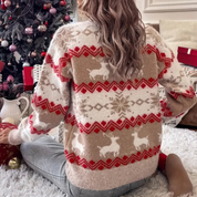 Ella Pullover | Festlicher Weihnachtspullover aus Strick für kalte Tage