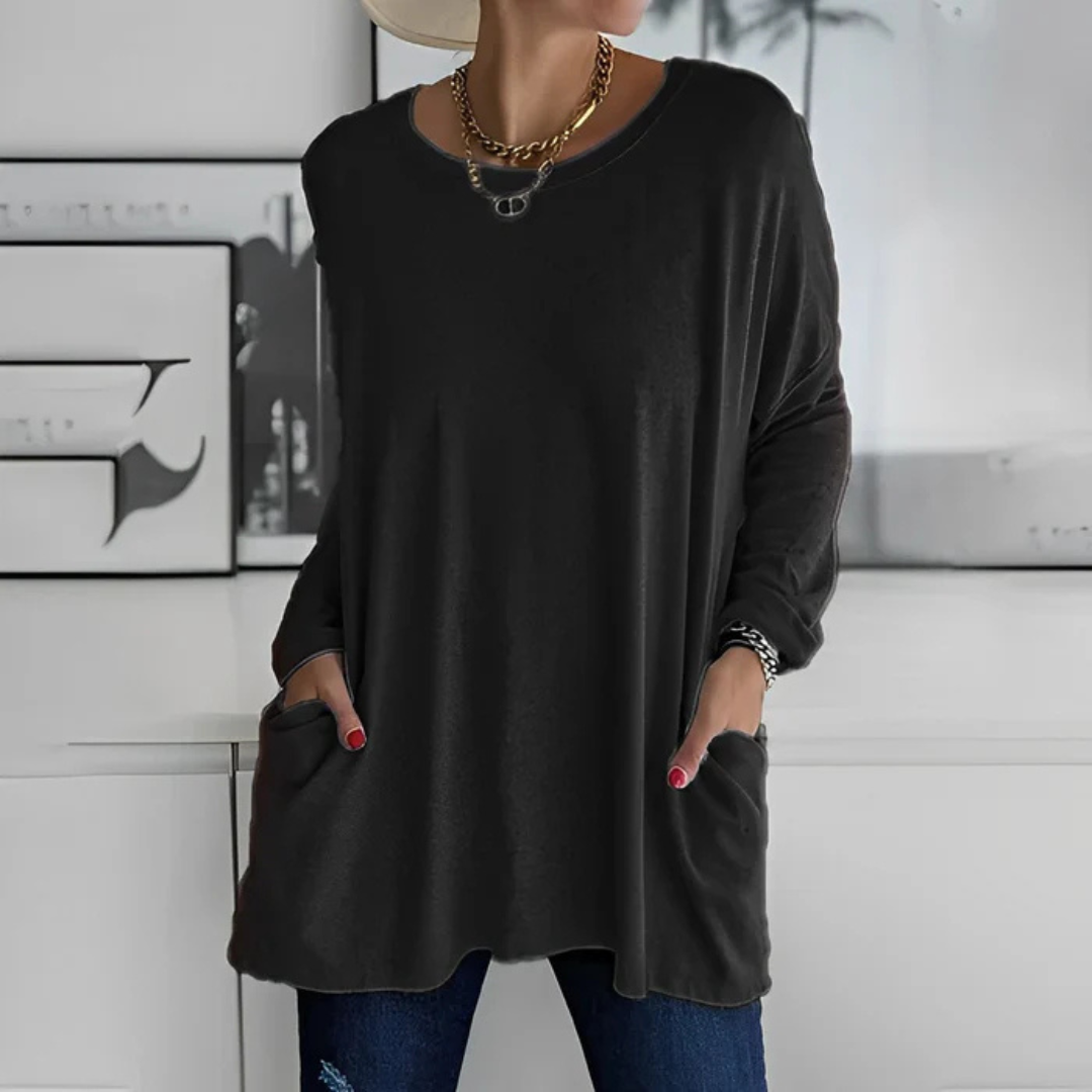 Dulcie Pullover | Damen-Pulli mit praktischen Taschen