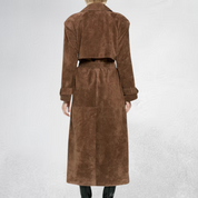 Sarah Jacke | Bequemer Trenchcoat aus Wildleder