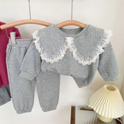 Cozy Baby-Set | Lässiges Rundhals-Set mit Langarm-Oberteil und Hose