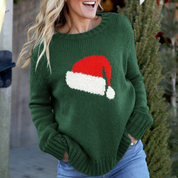 Nina Weihnachtspullover | Santa Sweater für Damen im Weihnachtsstil