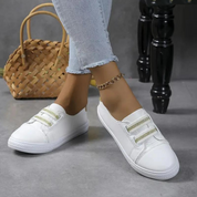 Anke Sneakers | Weiße Slip-On Damenschuhe zum Gehen