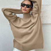 Aliah Pullover | Strick-Rollkragenpullover für Frauen