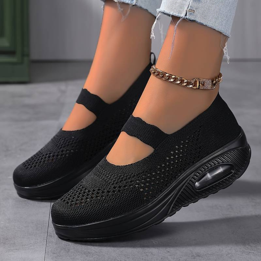 Bequeme Slip On Sneakers | Lässige bequeme orthopädische Schuhe für Frauen