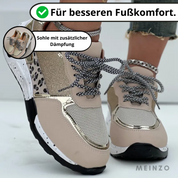 Birgit Sneakers | Schnürschuhe mit einem Hauch von goldenem Glanz