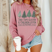 Mia Schriftzug-Sweater | Sweatshirt mit Baum und Schriftzug