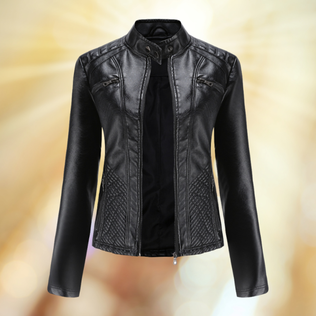 Amy Lederjacke | Klassische Damen Jacke aus Leder