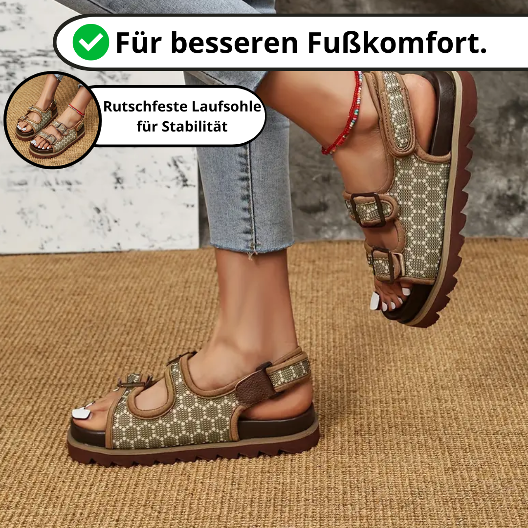 Elke Sandalen | Heben Sie sich ab mit Sandalen im geometrischen Muster für Komfort