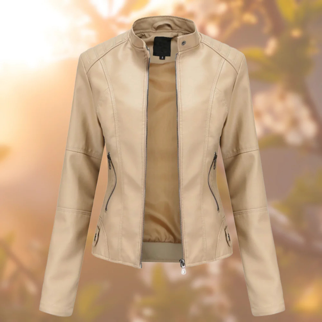 Tessie | Retro-Lederjacke für Damen im Vintage-Stil