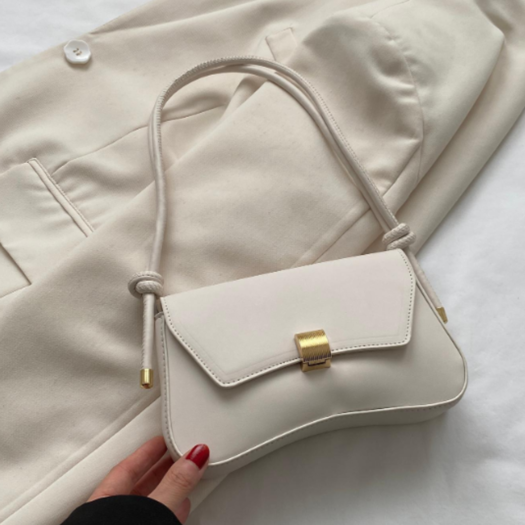 Emma Tasche | Elegante leichte Freizeittasche mit Vintage-Klappe