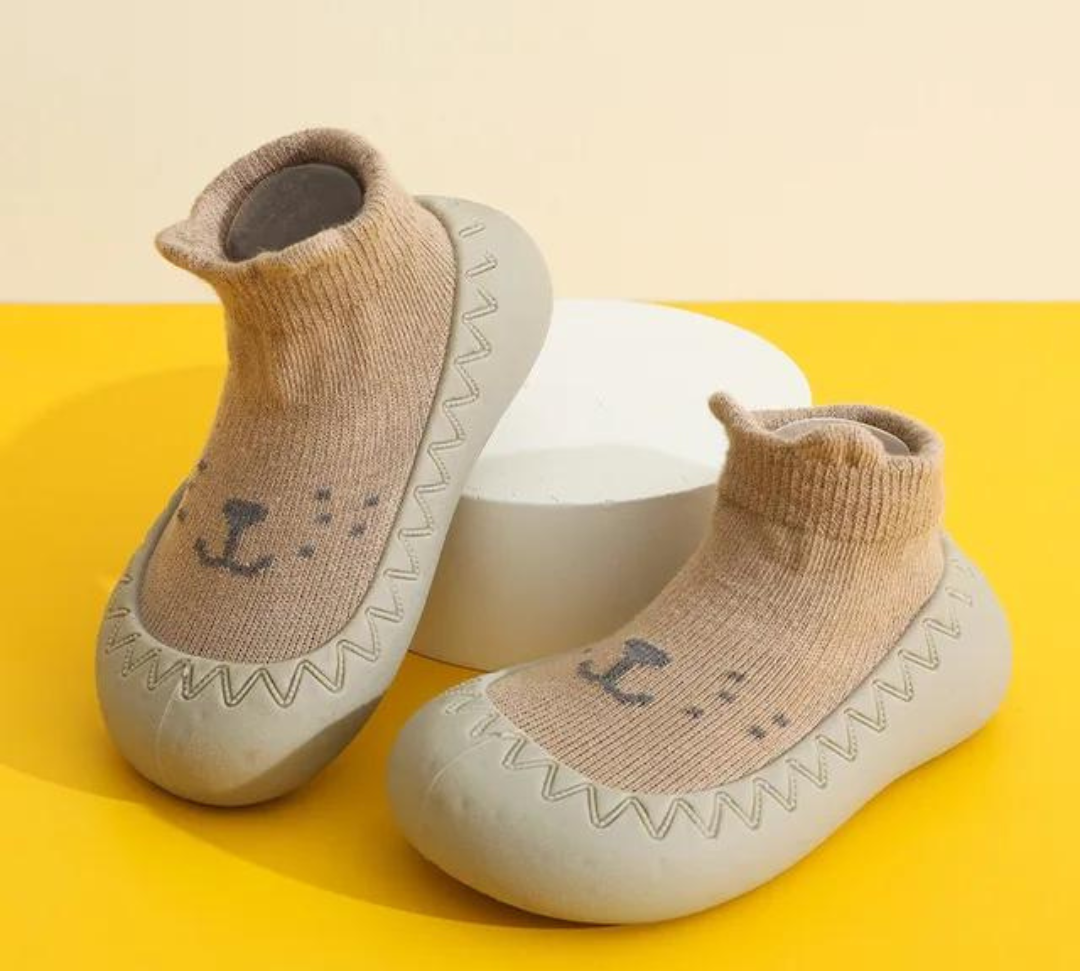 Comfortable Kinderschuhe | Niedliche Schuhe mit süßem Gesichtsdruck und weicher Gummisohle