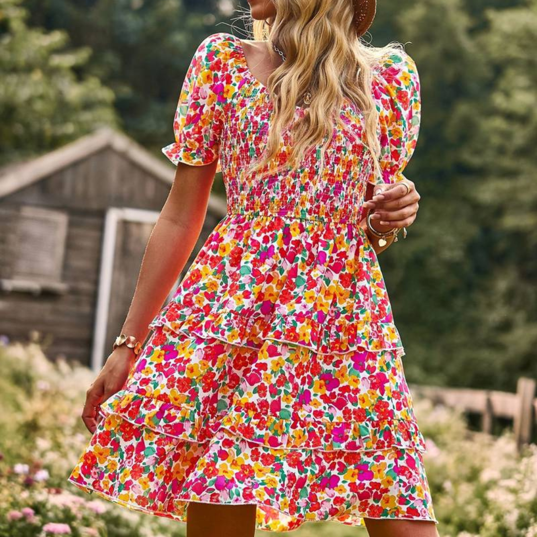 Yvonne Kleid | Eleganter floraler Chic: Stilvolle Sommerkleider für Frauen