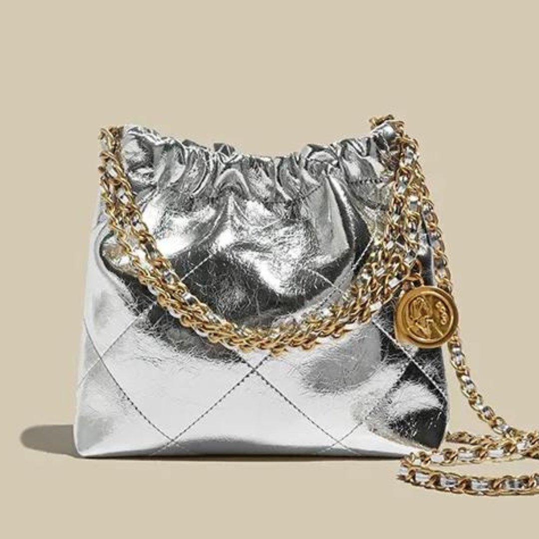 Coco Tasche | Trendige geräumige CC Tasche mit goldener Kette und Hardware