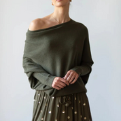 Charice Pullover | Herbst Pullover mit Schaldetail