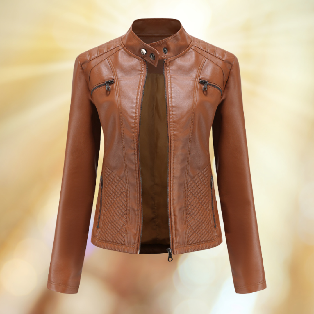 Amy Lederjacke | Klassische Damen Jacke aus Leder