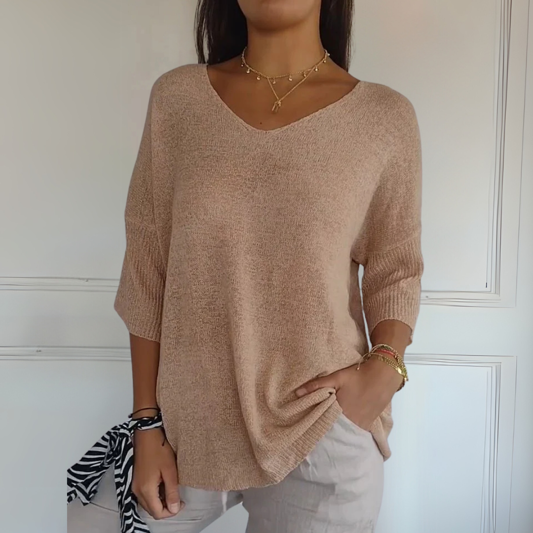 Miranda V-Pullover | Lässiger Strickpullover mit Modernem Schnitt