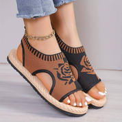 CozyKnit Sandalen | Orthopädische Slip-On Sandalen mit Komfort für ganztägiges Tragen