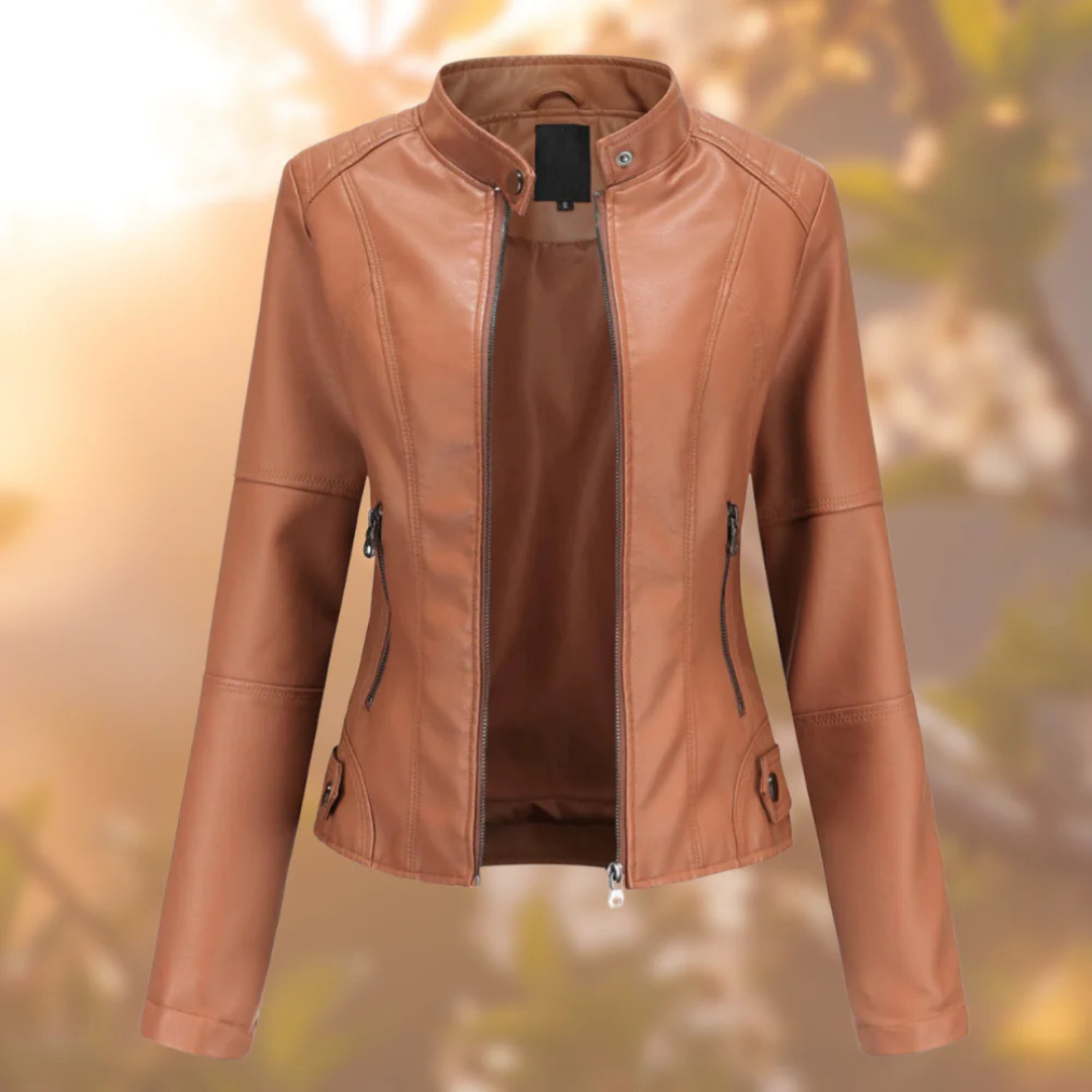 Tessie | Retro-Lederjacke für Damen im Vintage-Stil