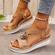 Jutta Sandalen | Bequeme Keilsandalen für stilvolles Sommer-Outfit