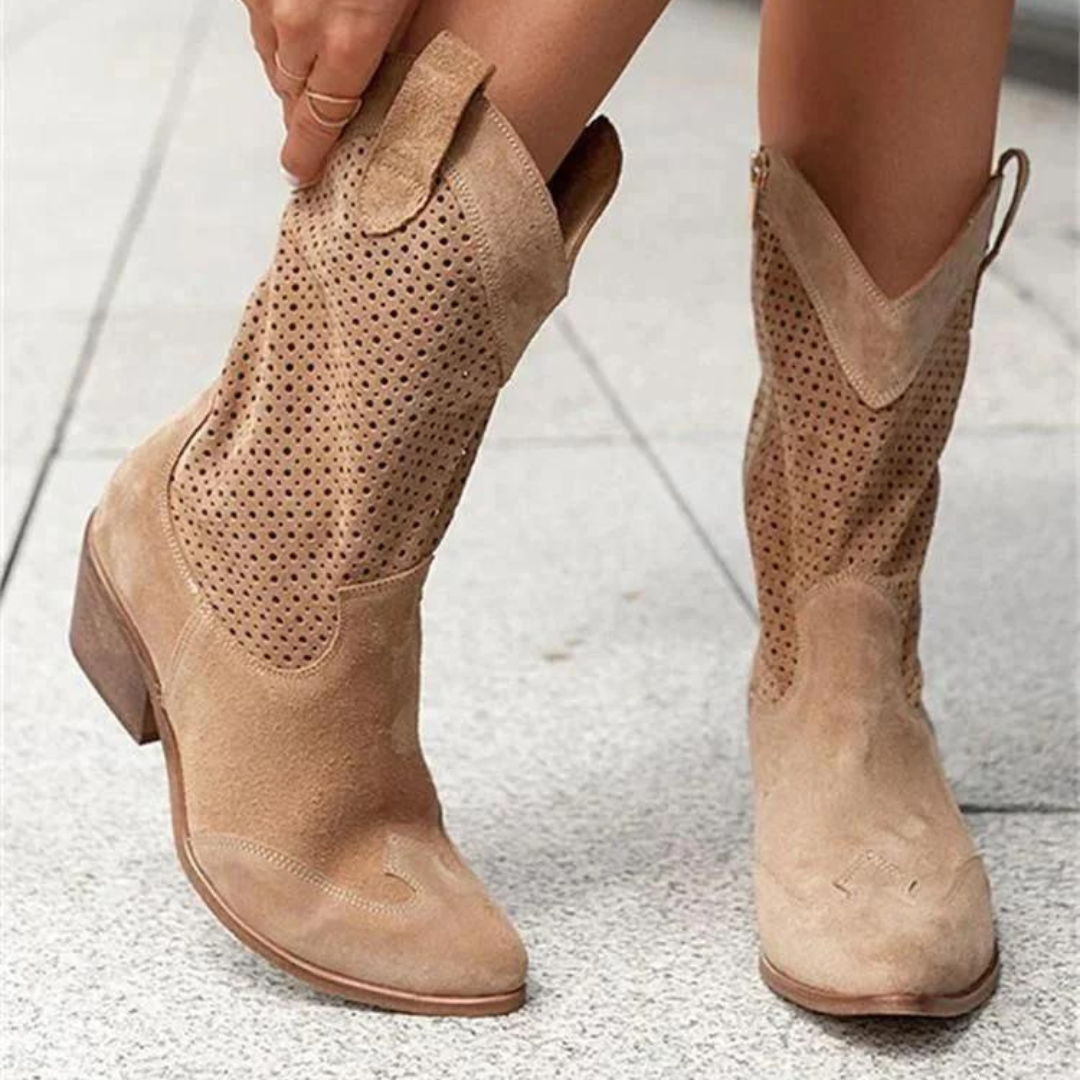 Gisella Stiefel | Warme & Komfortable, Stylische Cowboystiefel für Frauen