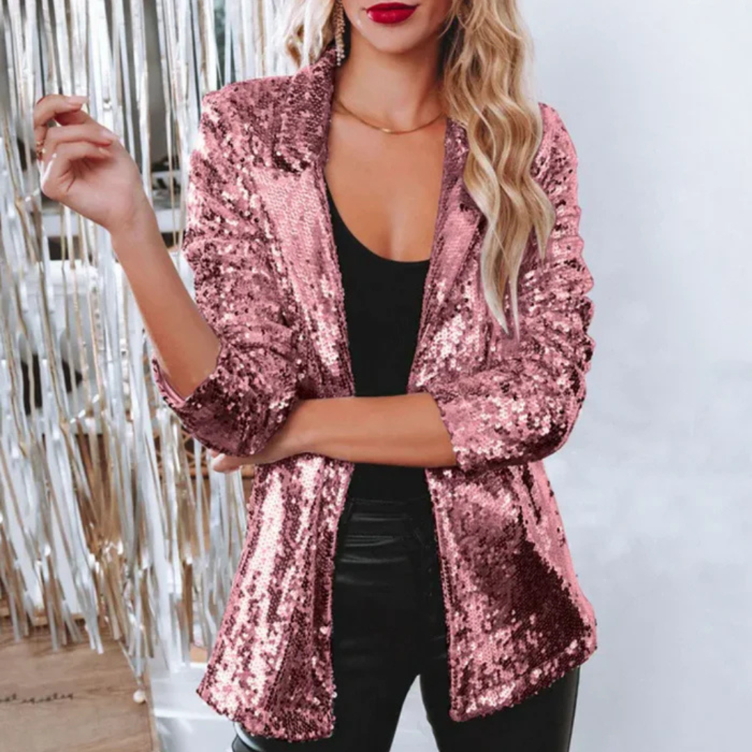 Mila Glitzerblazer | Glanzvoller Damenblazer