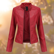 Tessie | Retro-Lederjacke für Damen im Vintage-Stil