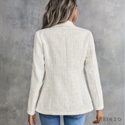 Anina Blazer | Modischer Zweireiher Tweed-Blazer für Damen