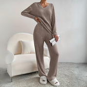 Brigitte Set | Bequemes weites Oberteil mit weiter Hose