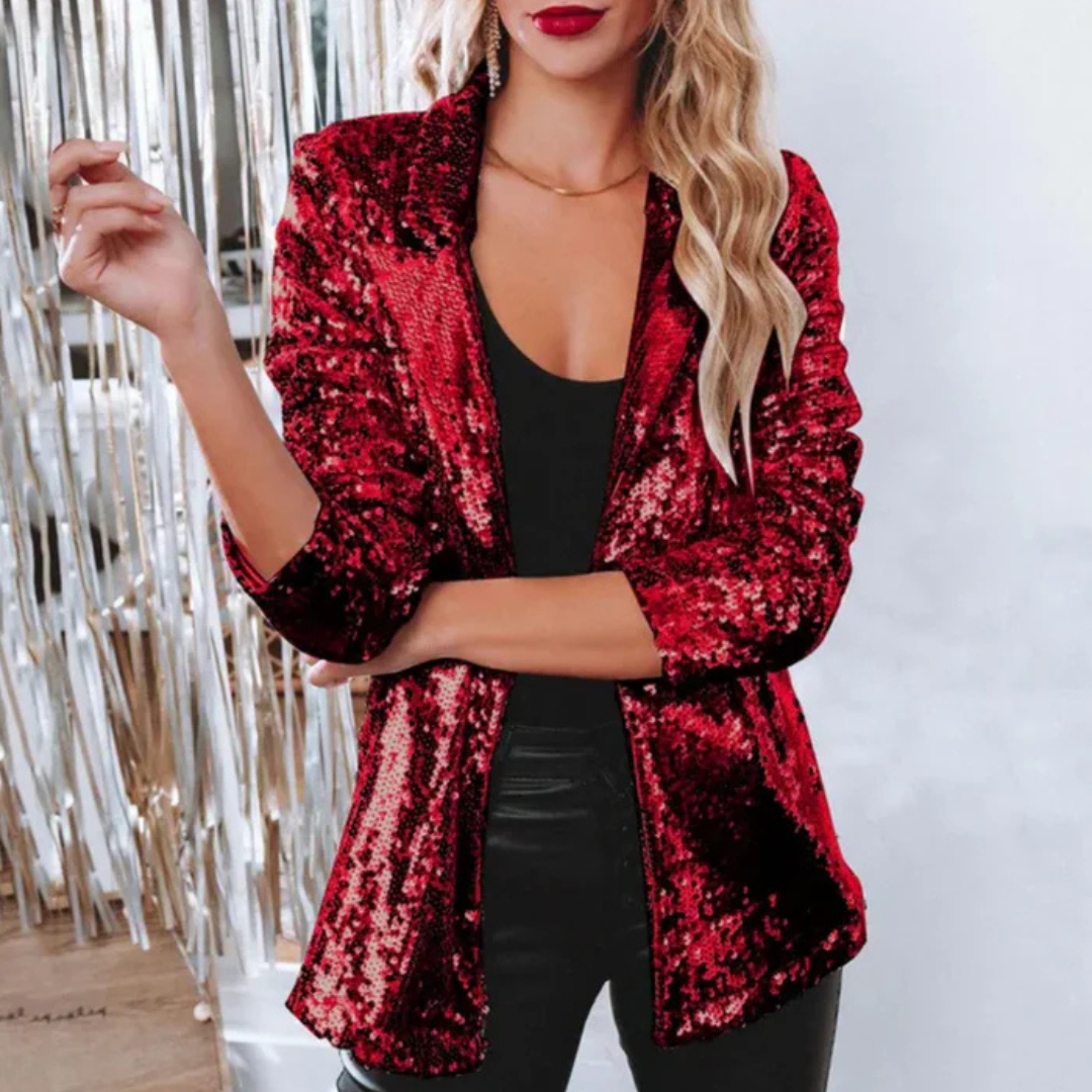 Mila Glitzerblazer | Glanzvoller Damenblazer