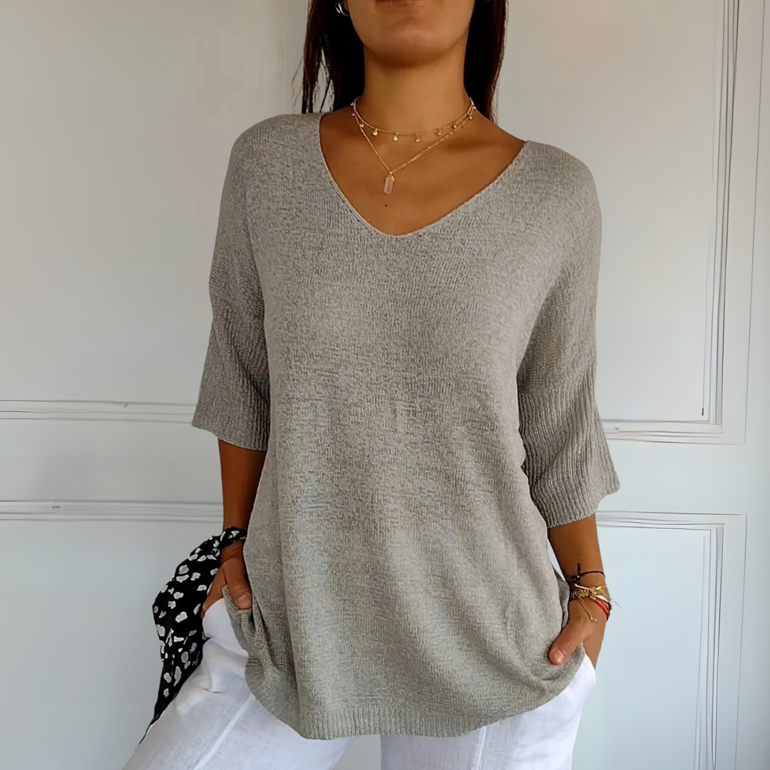 Miranda V-Pullover | Lässiger Strickpullover mit Modernem Schnitt