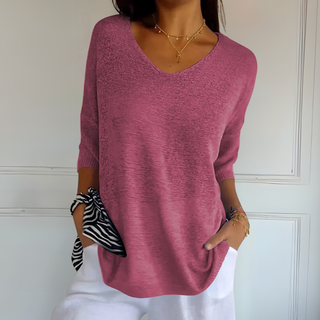 Miranda V-Pullover | Lässiger Strickpullover mit Modernem Schnitt