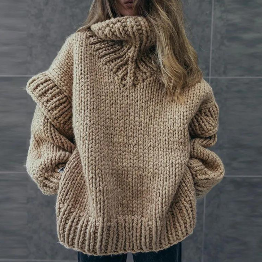 Adia Pullover | Trendiger Oversized Strickpullover Damen für Wintertage