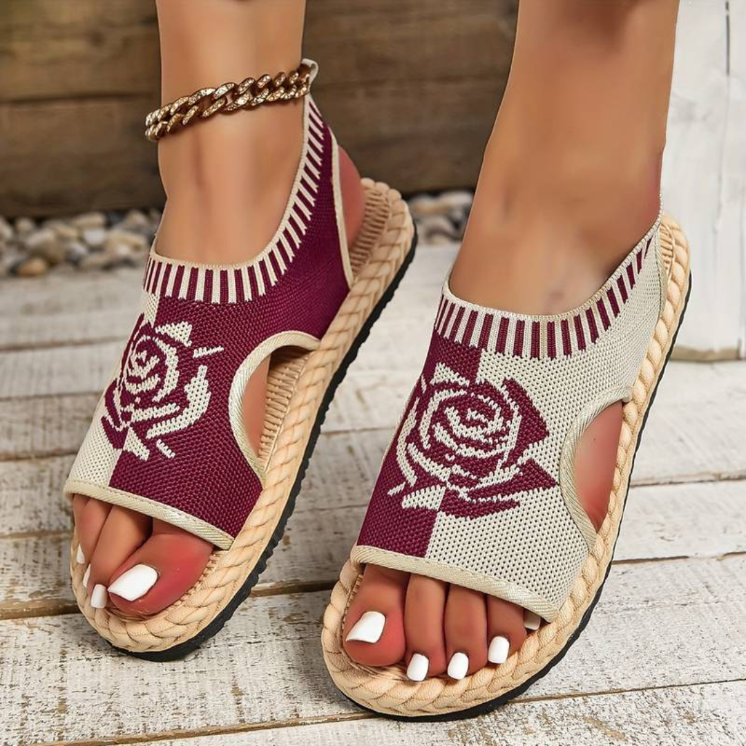 CozyKnit Sandalen | Orthopädische Slip-On Sandalen mit Komfort für ganztägiges Tragen